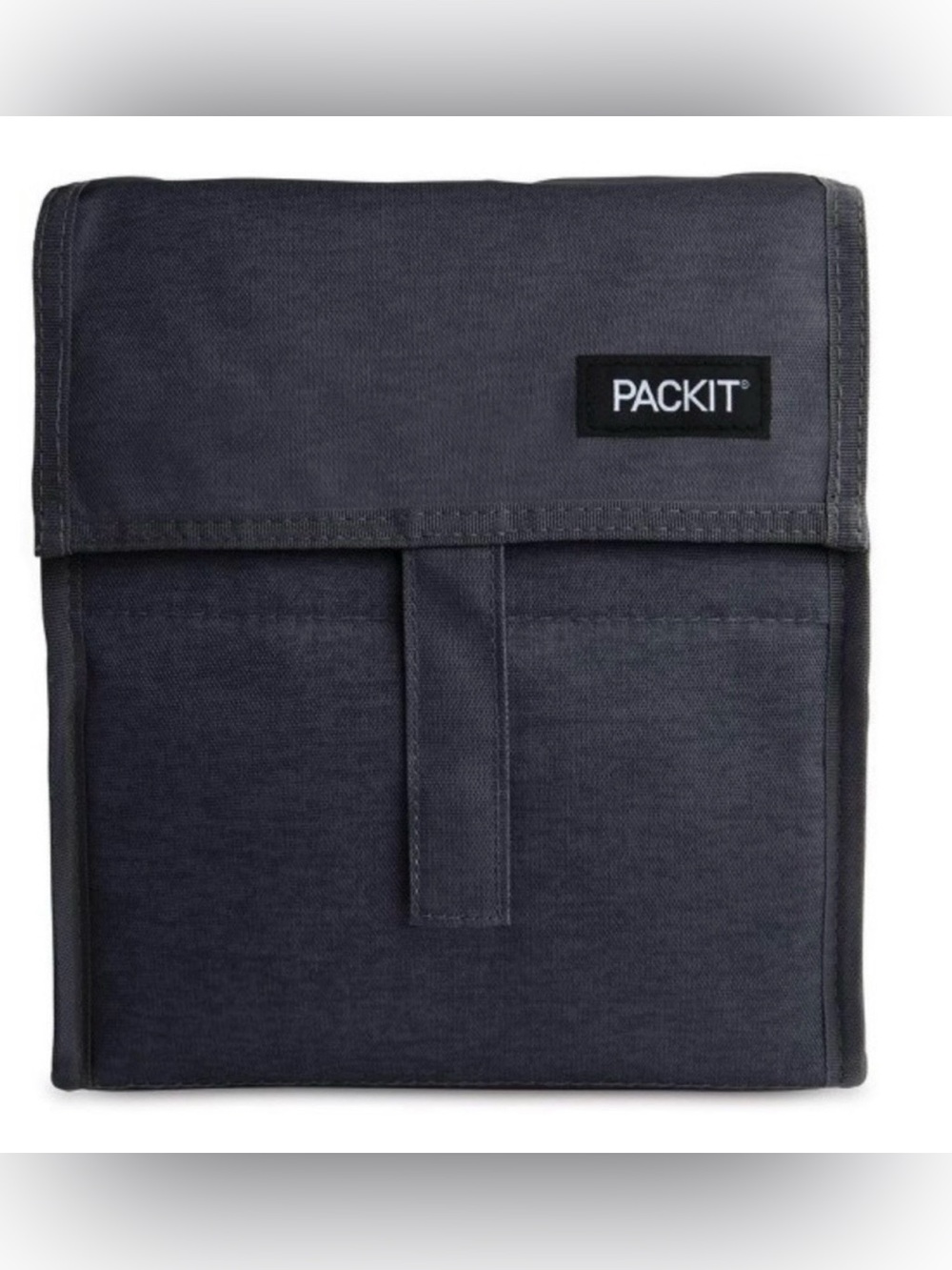 PackIt Black Freezable Lunch/Snack/Drink Cooler Bag